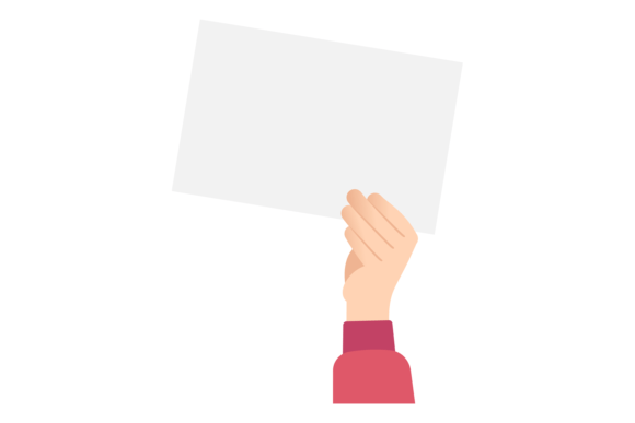 Download Human Hand Hold White Paper Sheet. Promo - Promo Collection