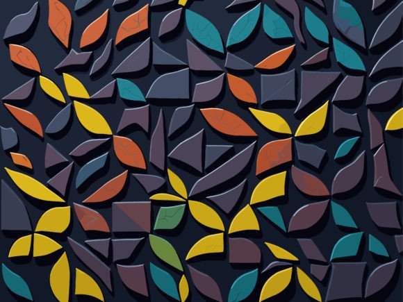 Download Colorful Shapes on Dark Background - Colorful shapes Collection